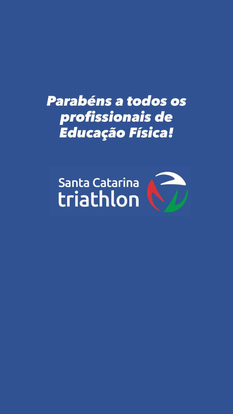 Parabéns aos profissionais de Educação Física.